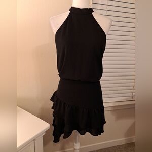 Krisa Black High Low Dress NWT